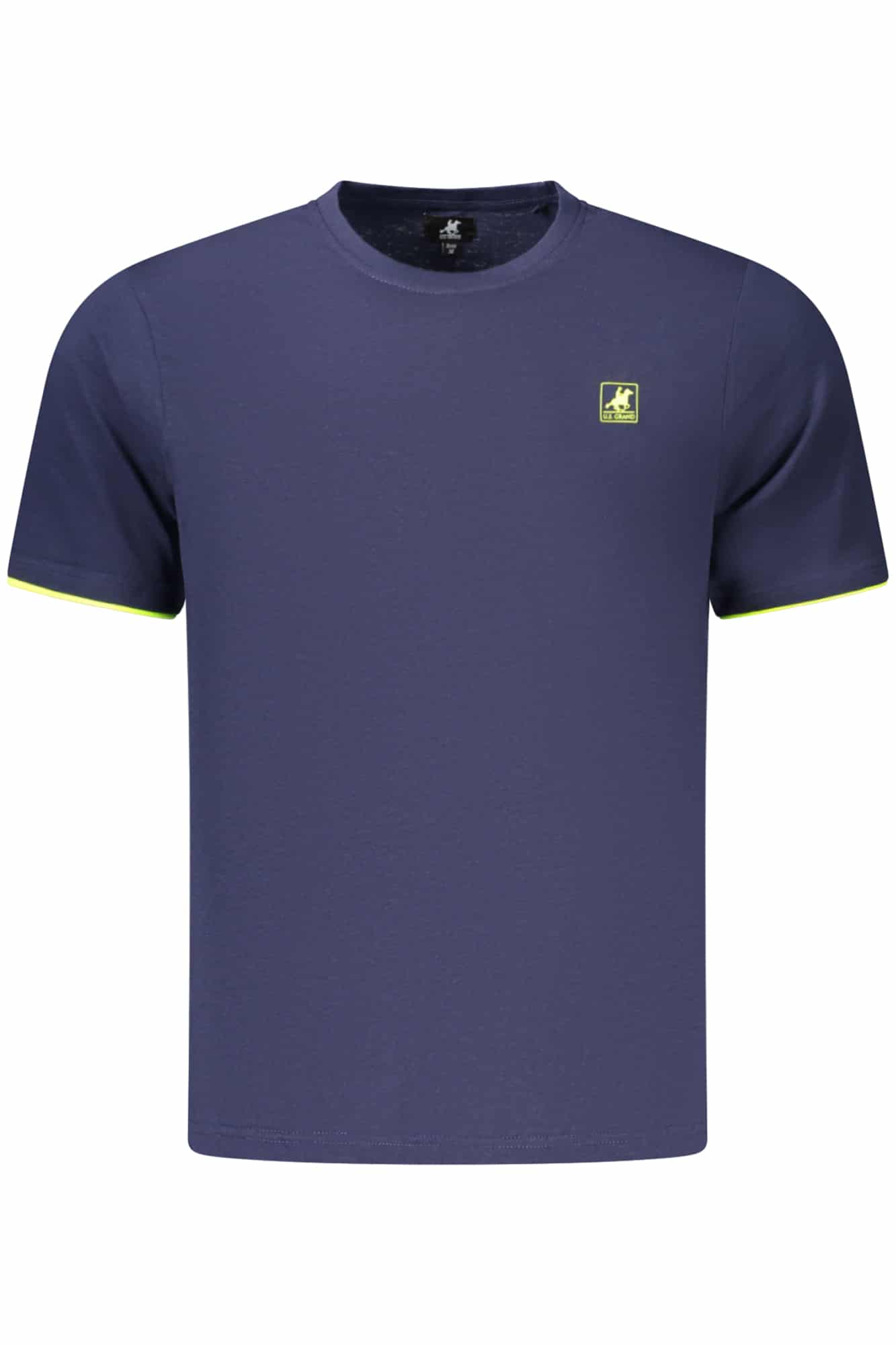 usgrandt-shirtmanichecorteuomoblu_1 US GRAND MEN'S SHORT-SLEEVE T-SHIRT BLUE - Image 1
