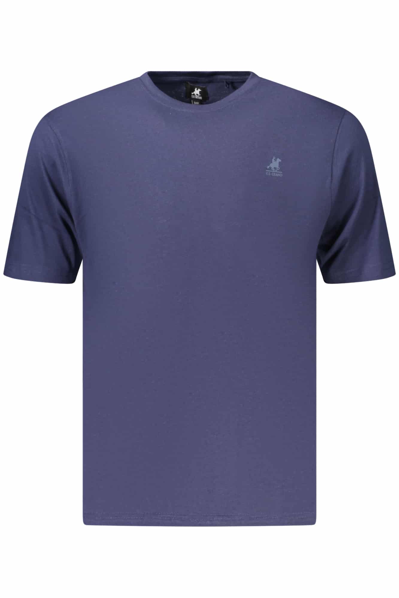 usgrandt-shirtmanichecorteuomoblu_1 US GRAND MEN'S SHORT-SLEEVE T-SHIRT BLUE - Image 1