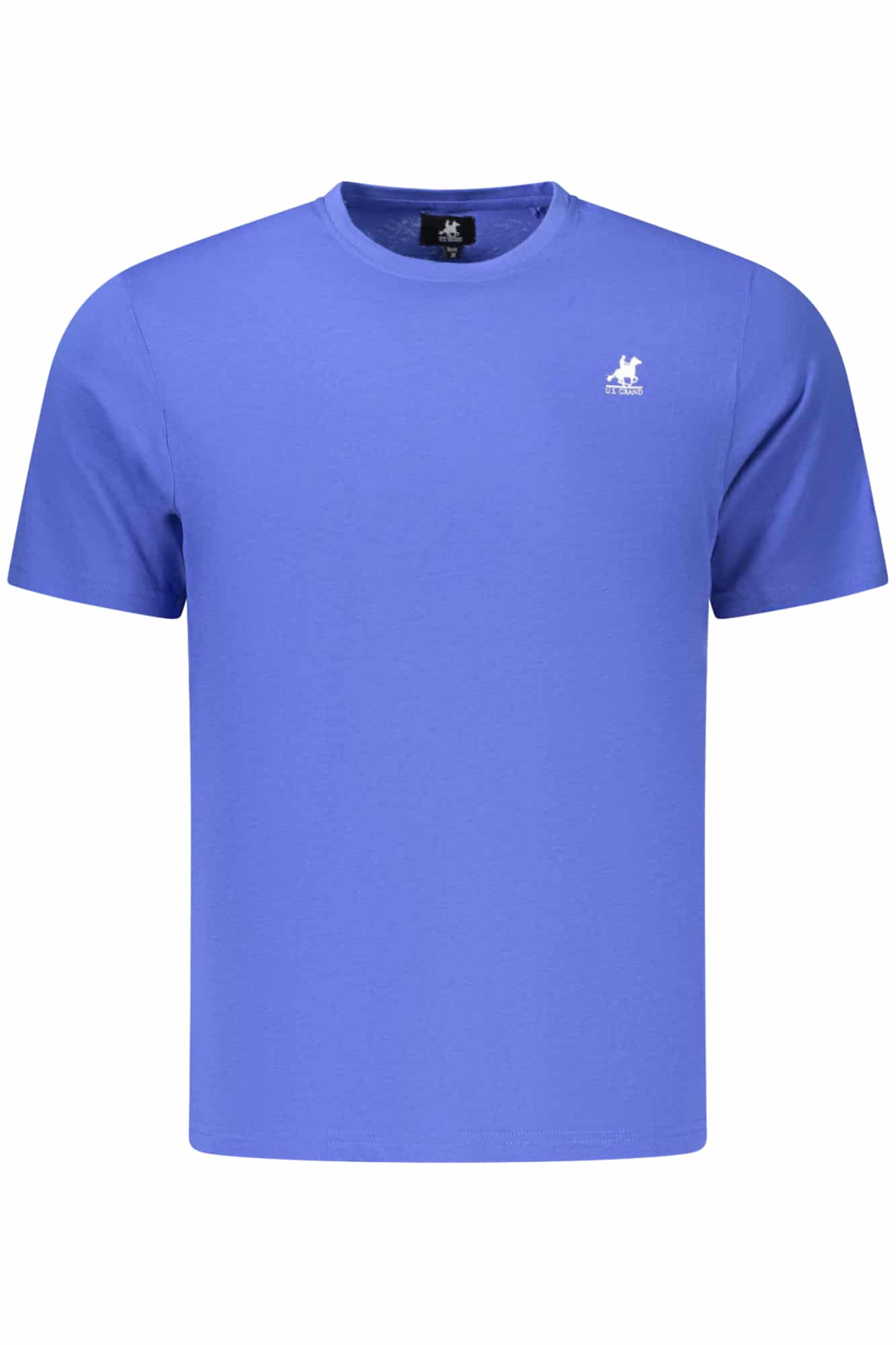 usgrandt-shirtmanichecorteuomoblu_1 US GRAND MEN'S SHORT-SLEEVE T-SHIRT BLUE - Image 1