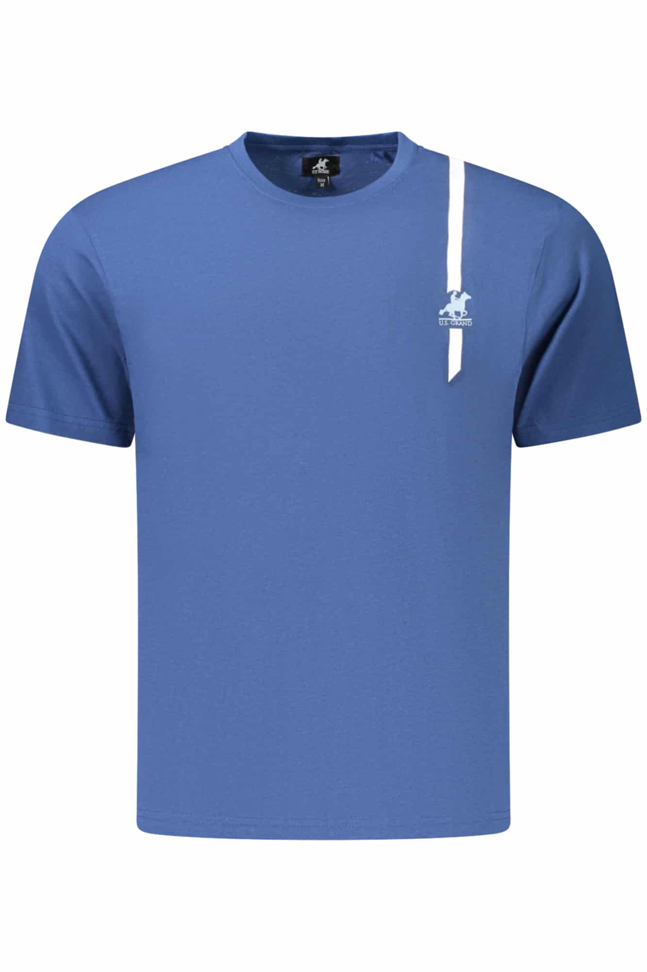 usgrandt-shirtmanichecorteuomoblu_1 US GRAND MEN'S SHORT-SLEEVE T-SHIRT BLUE - Image 1