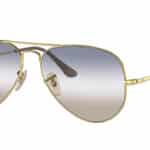 SUNGLASSES RAY BAN UNISEX RB3689001GF58 (Lens/Bridge/Temple) 58/14/140 mm)