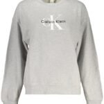 CALVIN KLEIN WOMEN'S GRAY ZIP-UP SWEATSHIRT