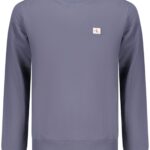 CALVIN KLEIN MEN'S BLUE ZIP-UP SWEATSHIRT