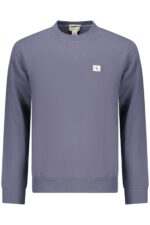 CALVIN KLEIN MEN'S BLUE ZIP-UP SWEATSHIRT