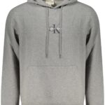CALVIN KLEIN MEN'S GRAY ZIP-UP SWEATSHIRT