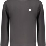 CALVIN KLEIN MEN'S BLACK ZIP-UP SWEATSHIRT