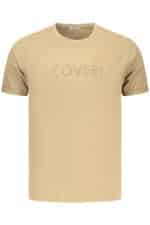 COVERI MOVING MEN'S SHORT-SLEEVE T-SHIRT BROWN