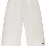 FILA MEN'S WHITE SHORT TRACKSUIT PANTS