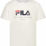 FILA SHORT-SLEEVED T-SHIRT FOR GIRLS, WHITE
