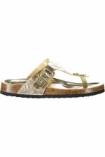 LAURA BIAGIOTTI WOMEN'S GOLD SLIPPER FOOTWEAR