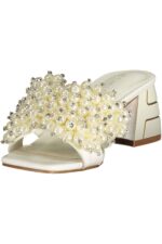 LAURA BIAGIOTTI WOMEN'S WHITE SANDALS - Image 3