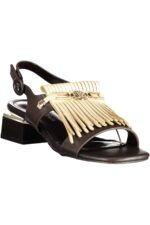 LAURA BIAGIOTTI WOMEN'S BROWN SANDALS - Image 2