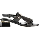 LAURA BIAGIOTTI WOMEN'S BLACK SANDALS