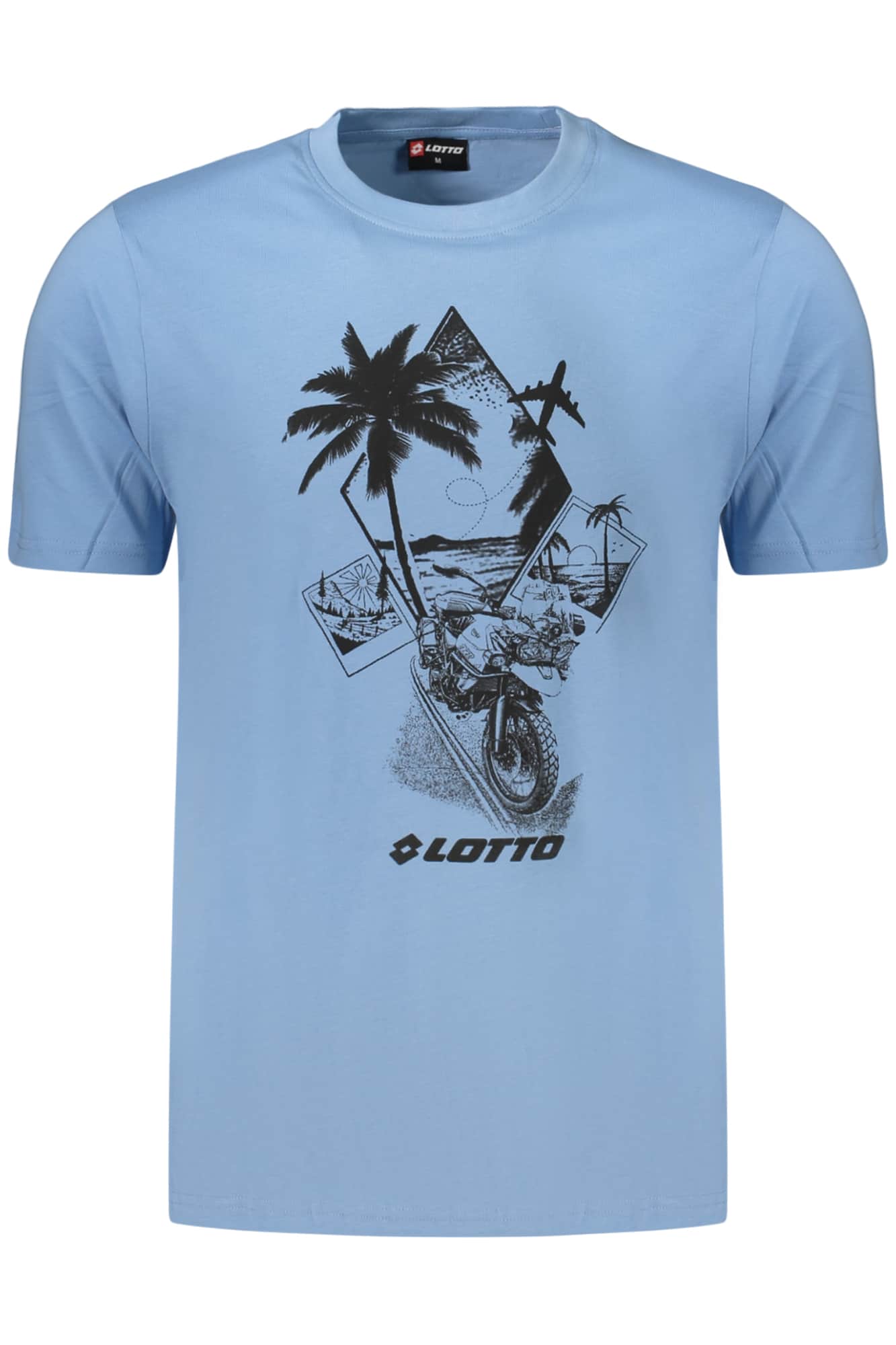 lottot-shirtmanichecorteuomoazzurro_1 LOTTO MEN'S SHORT-SLEEVED T-SHIRT, BLUE - Image 1