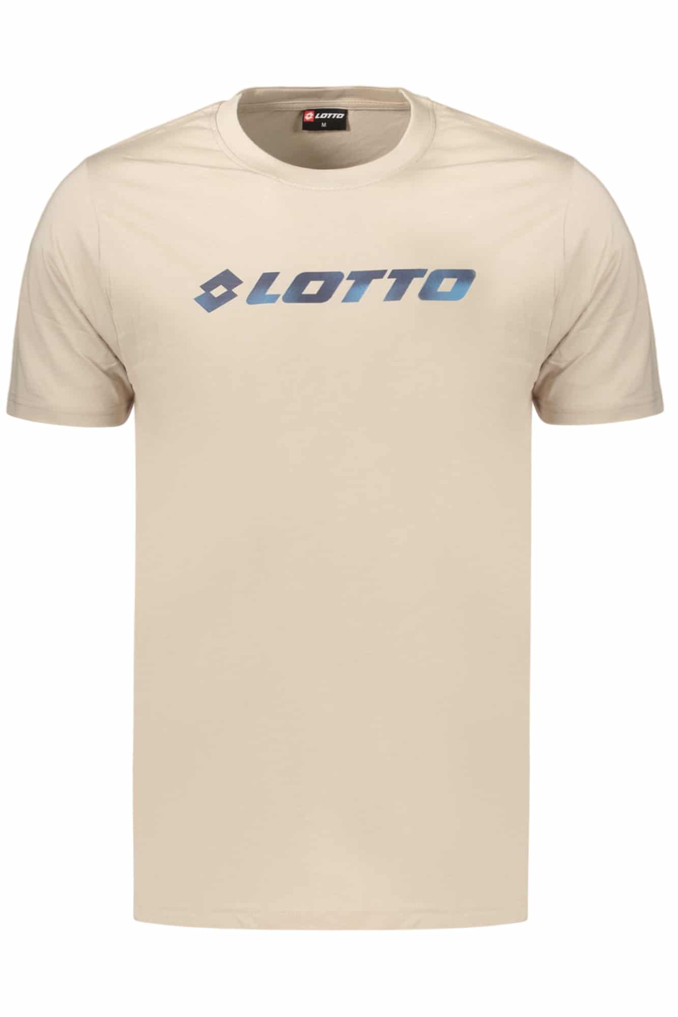 lottot-shirtmanichecorteuomobeige_1 LOTTO MEN'S SHORT-SLEEVED T-SHIRT, BEIGE - Image 1