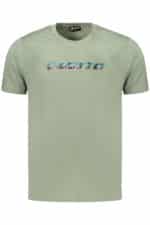 LOTTO MEN'S SHORT-SLEEVED GREEN T-SHIRT