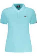 NORWAY 1963 WOMEN'S SHORT-SLEEVED POLO SHIRT, BLUE