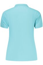 NORWAY 1963 WOMEN'S SHORT-SLEEVED POLO SHIRT, BLUE - Image 2