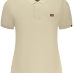 NORWAY 1963 WOMEN'S SHORT-SLEEVE POLO SHIRT, BEIGE