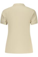 NORWAY 1963 WOMEN'S SHORT-SLEEVE POLO SHIRT, BEIGE - Image 2