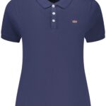 NORWAY 1963 WOMEN'S SHORT-SLEEVED POLO SHIRT, BLUE