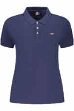 NORWAY 1963 WOMEN'S SHORT-SLEEVED POLO SHIRT, BLUE