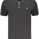 NORWAY 1963 WOMEN'S SHORT-SLEEVE POLO SHIRT, BLACK