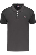 NORWAY 1963 WOMEN'S SHORT-SLEEVE POLO SHIRT, BLACK
