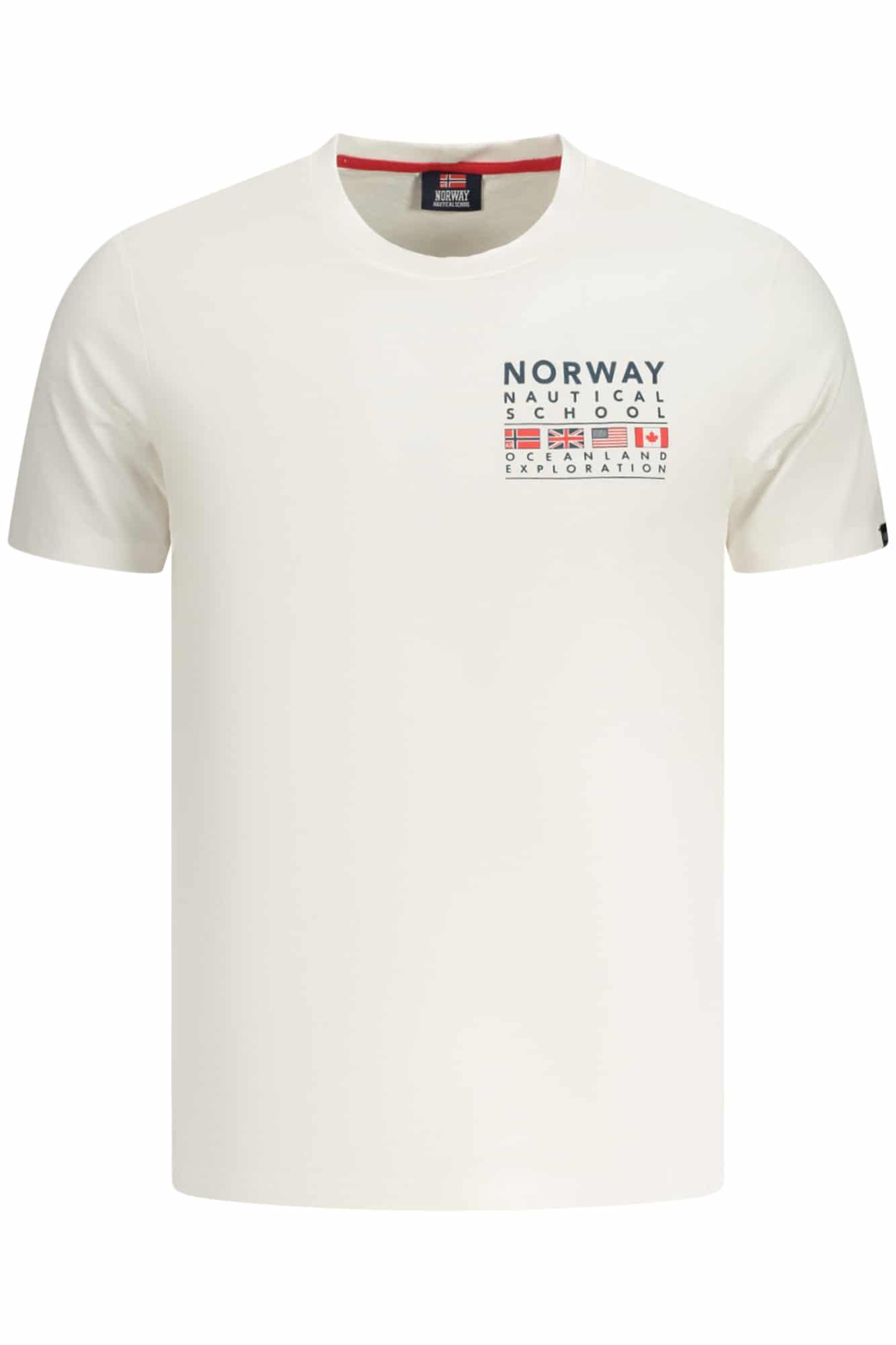 norway1963t-shirtmanichecorteuomobianco_1 NORWAY 1963 MEN'S SHORT-SLEEVE T-SHIRT WHITE - Image 1