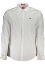 TOMMY HILFIGER MEN'S WHITE LONG SLEEVE SHIRT
