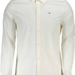 TOMMY HILFIGER MEN'S WHITE LONG SLEEVE SHIRT