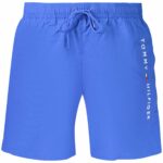 TOMMY HILFIGER MEN'S BLUE BOTTOM SWIMSUIT