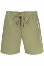 TOMMY HILFIGER MEN'S GREEN BOTTOM SWIMSUIT