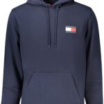 TOMMY HILFIGER MEN'S BLUE ZIP-UP SWEATSHIRT