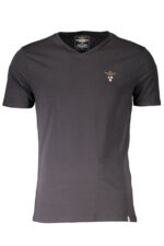 AERONAUTICA MILITARE BLACK MEN'S OUTERWEAR T-SHIRT