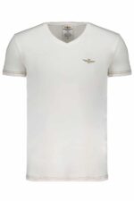 AERONAUTICA MILITARE MEN'S WHITE SHORT SLEEVE T-SHIRT