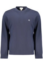 CALVIN KLEIN MEN'S BLUE ZIP-UP SWEATSHIRT