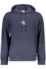 CALVIN KLEIN MEN'S BLUE ZIP-UP SWEATSHIRT