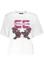 CAVALLI CLASS SHORT SLEEVE T-SHIRT WOMEN WHITE
