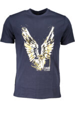 CAVALLI CLASS MEN'S SHORT SLEEVED T-SHIRT BLUE