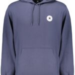 CONVERSE MEN'S BLUE ZIP-UP SWEATSHIRT