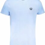 GIAN MARCO VENTURI MEN'S SHORT SLEEVED T-SHIRT BLUE