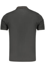 LOTTO MEN'S BLACK SHORT-SLEEVED POLO SHIRT - Image 2
