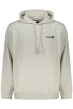 TOMMY HILFIGER MEN'S GRAY ZIP-UP SWEATSHIRT