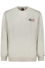 TOMMY HILFIGER MEN'S GRAY ZIP-UP SWEATSHIRT
