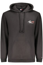 TOMMY HILFIGER MEN'S BLACK ZIP-UP SWEATSHIRT