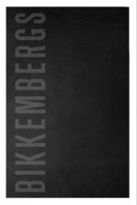 BIKKEMBERGS MEN'S BLACK BEACH TOWEL