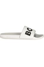 BOSS FOOTWEAR MEN'S WHITE SLIPPER