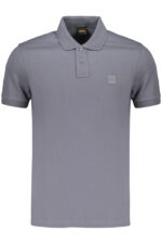 BOSS MEN'S SHORT-SLEEVE POLO SHIRT, BLUE