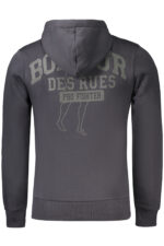 BOXEUR DES RUES MEN'S ZIP-UP SWEATSHIRT, GREY - Image 2